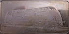 1st Edition Proof Franklin Mint Locomotive 2 oz Sterling Silver Bar V200 1954