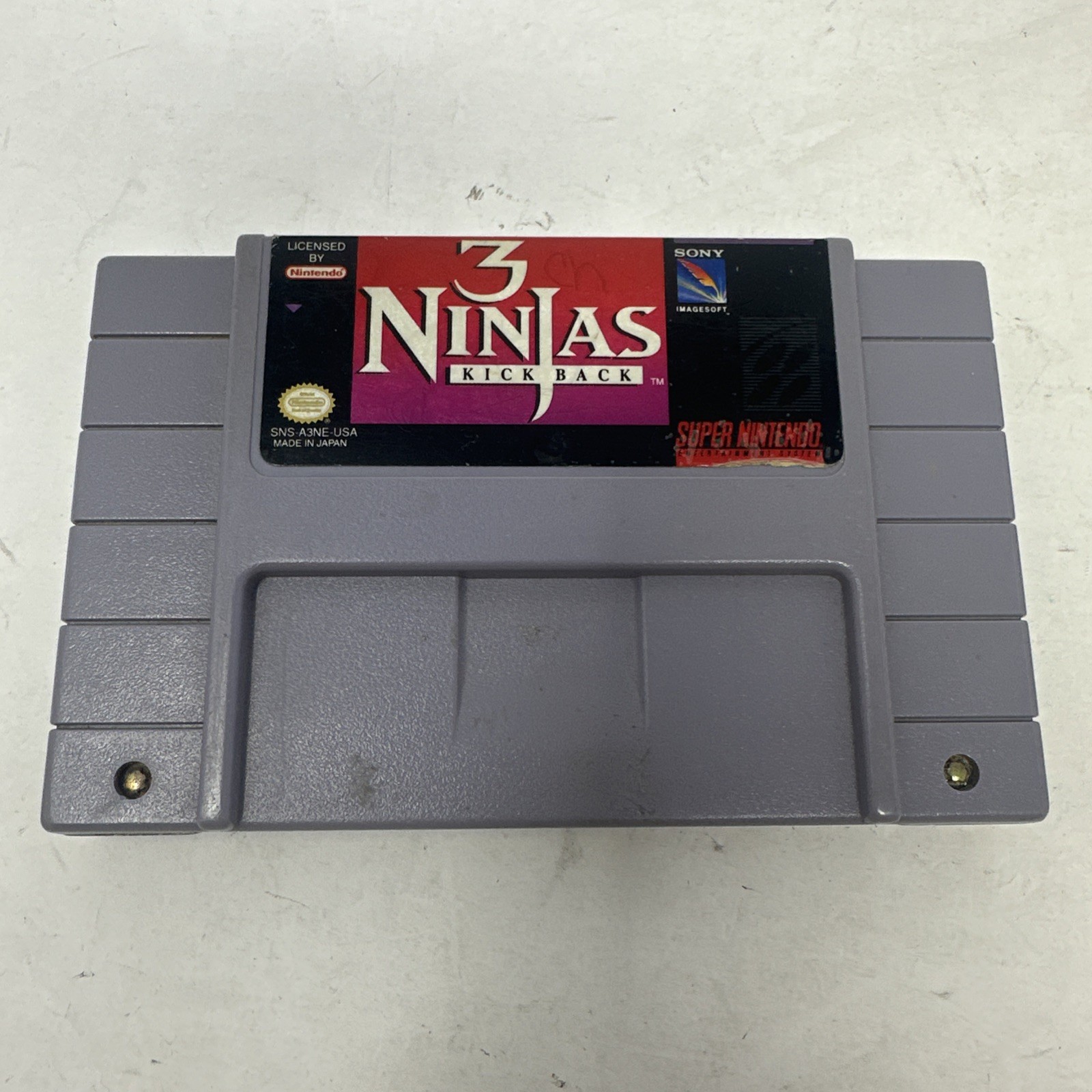 3 Ninjas Kick Back by Sony Imagesoft (Super Nintendo) SNES Cartridge Only TESTED