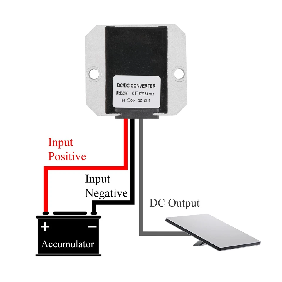 Cabo de alimentação para Starlink Mini Step Up conversor DC 12V/24V para 30V 3.5A - Imagem 3 de 4