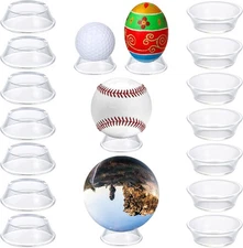 16PCS Baseball & Sphere Display Stands Holder for Balls Easter Party Softballs
