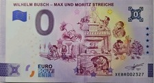0 Euro Schein Wilhelm Busch - Max und Moritz Streiche XEBR 2024-2