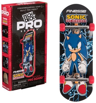 TECH DECK, Finesse X Sonic The Hedgehog Pro Series Finger Board mit Stauraum