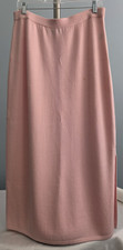 St. John Evening By Marie Gray Skirt Size 12 Pink Santana Knit Made in USA Read