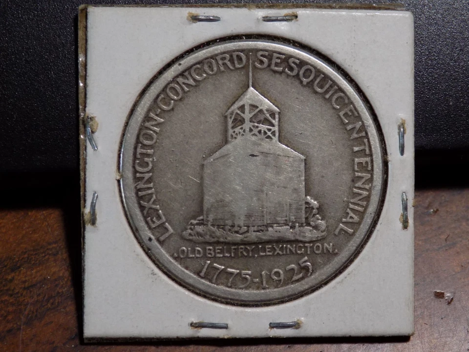 1925 Lexington - Concord Classic Commemorative Silver Half Dollar - Fine - Image 2 of 2