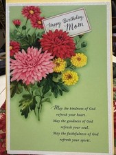 Refresh Heart Soul Faith God Happy Birthday Hallmark Greeting Card KY223