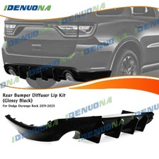 Gloss Black Shark Fin Rear Bumper Diffuser For Dodge Durango Rt Srt 2011-2026 Gloss Black Shark Fin Rear Bumper Diffuser For Dodge Durango Rt Srt 2011-2026