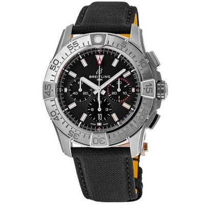New Breitling Super Avenger B01 Chronograph 46 Black Men's Watch EB0148101B1X1