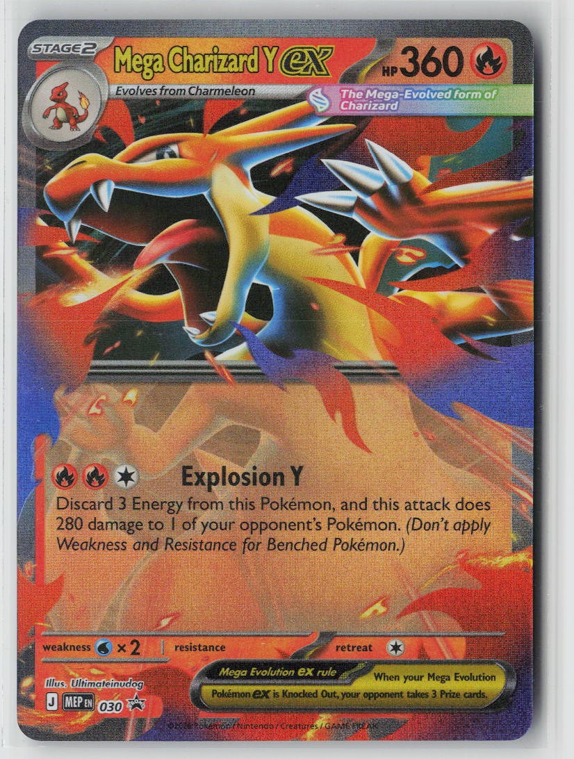 Mega Charizard Y ex Holo Promo ME: Mega Evolution Promo 030 NM