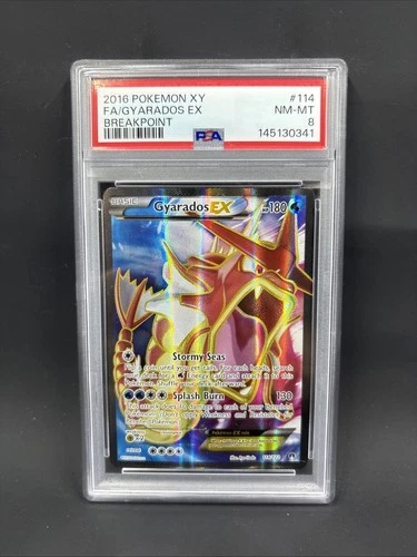 2016 Pokemon XY Breakpoint 114 Gyarados EX PSA 8
