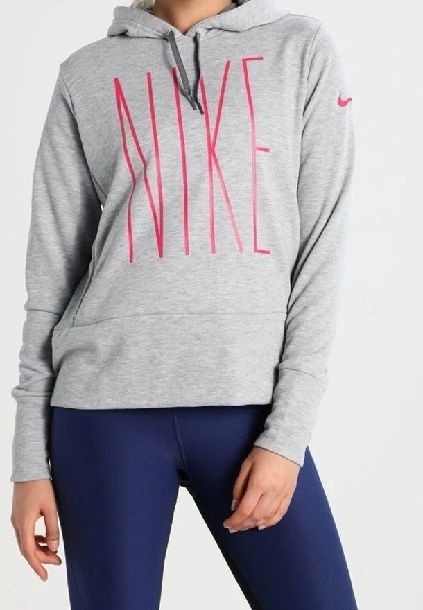 Nike Women's Dri-FIT Performance GraySporty Active Pullover Hoodie SizeMedium