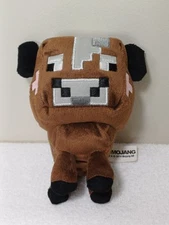 2014 Mojang Minecraft BABY BROWN COW 5” Plush Stuffed Animal Toy