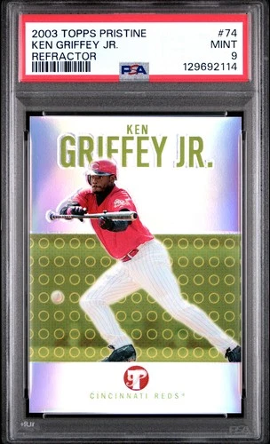 Ken Griffey Jr. 2003 Topps Pristine Refractor #74 Serial #’d /99 PSA 9