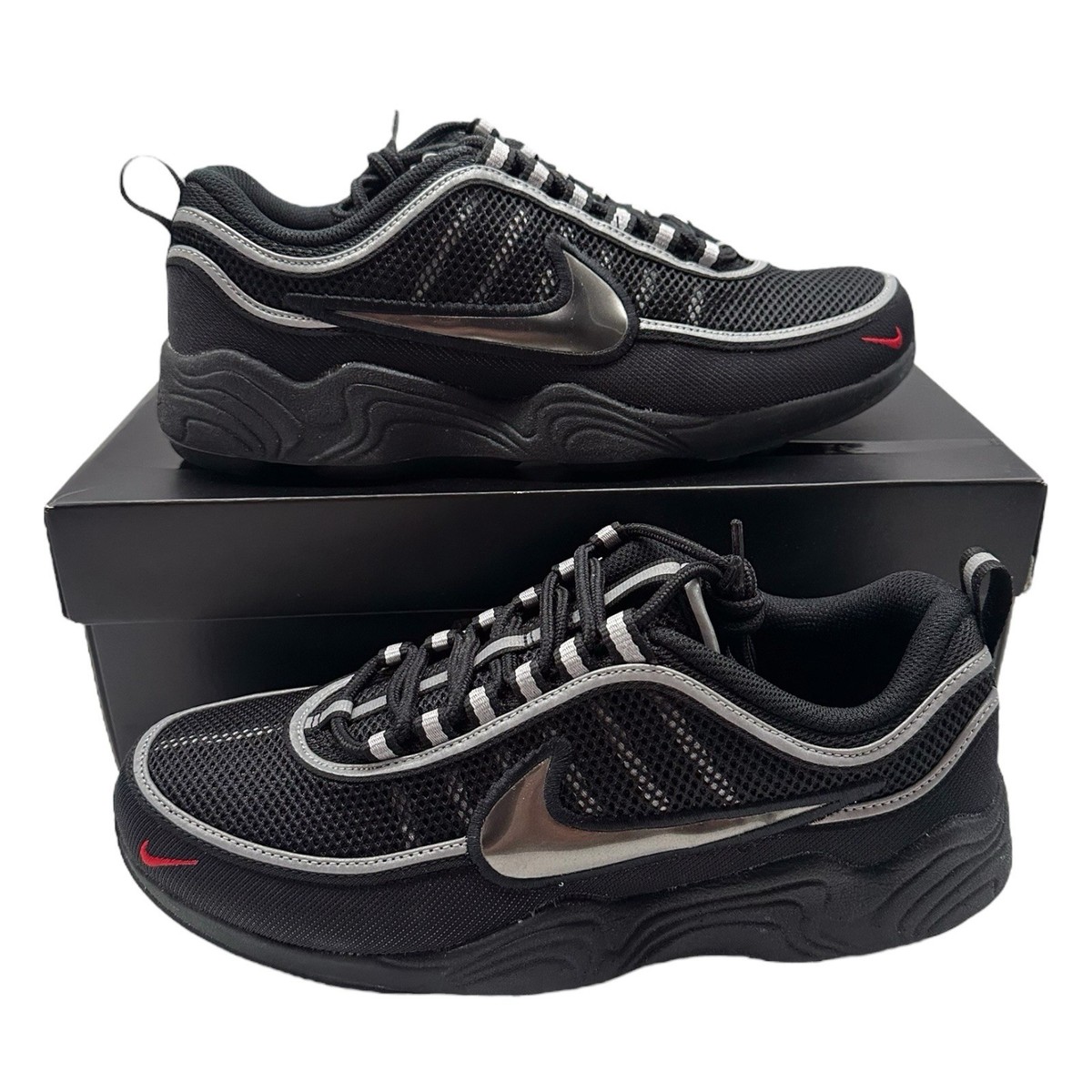 Nike Air Zoom Spiridon SP Shoes Size Mens 8 Womens 9.5 Black
