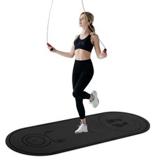 Jump Rope Mat 71/63x24 Larger Non-Slip Indoor Outdoor Exercise Fitness Mat, Cros