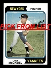 1974 Topps Baseball 8-368 EX/EX-MT Pick From List All PICTURED zz8