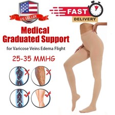 Medical Compression Pantyhose for Women Support 20-30 mmHg Treatment Swelling