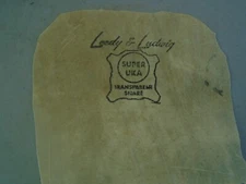 VINTAGE LEEDY & LUDWIG SNARE DRUM CALF DRUMHEAD LOGO ONLY-NICE!