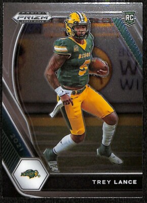 2021 Prizm Draft Picks Trey Lance #120 North Dakota State Bison Football Card