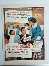 Dale Robertson  Chesterfield Vintage 1952 Print Ad Wall Art Decor Lot of 2