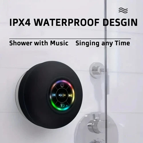 Waterproof Bluetooth Shower Speaker Bathroom Portable Wireless Hand-free Call - Picture 3 of 17