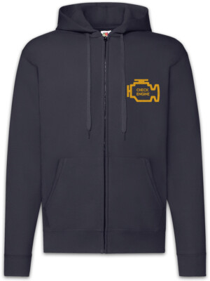 Check Engine Zipper Hoodie Race Racing car Driver Racer Petrol Head Fun Love