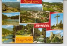 POSTCARD - ZWIESEL Bavaria GERMANY Various views 1975