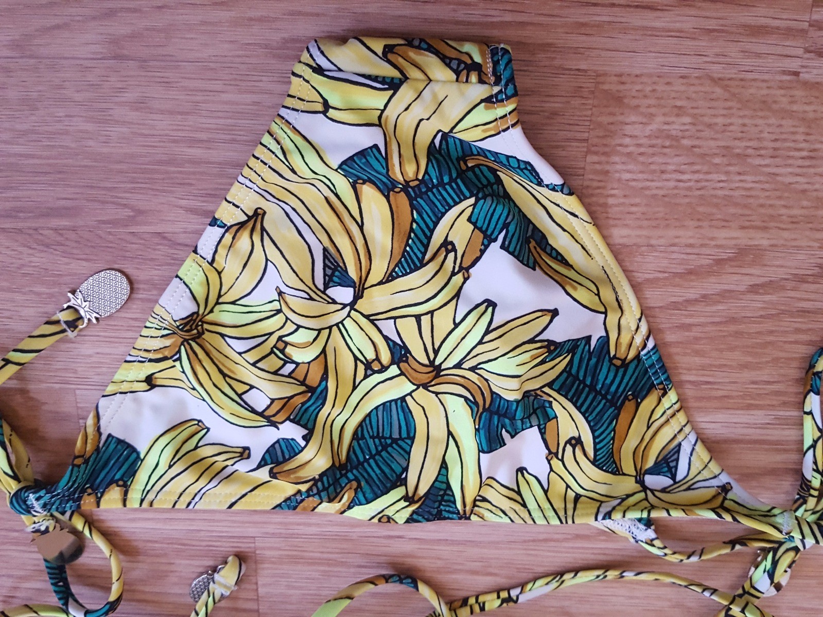 BNWT NEW H&M BANANA LEAF LEAVES GREEN YELLOW TROPICAL BIKINI SIZE 8 SOLD OUT S image 6