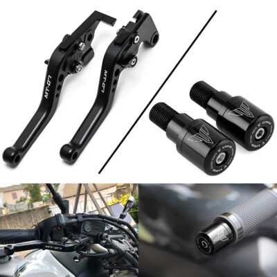 Short Black Clutch & Brake Levers For Yamaha MT-07 2014-2026 – DLS Motorcycle Parts