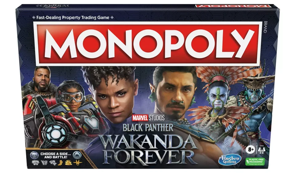 Monopoly Marvel Black Panther Wakanda Forever Edition Board Game Hasbro (8+) NEW - Image 2 of 4