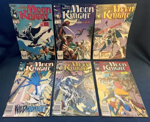 Marc Spector Moon Knight (Marvel, 1989- 2nd Series) ISSUES #1, 2, 3, 4, 5, and 6