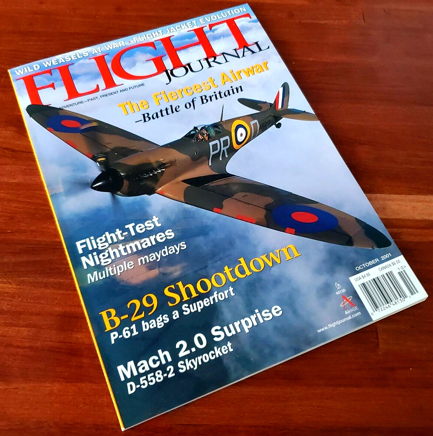 Flight Journal: B-29 Shootdown October 2001 Aviation Magazine Ships Free