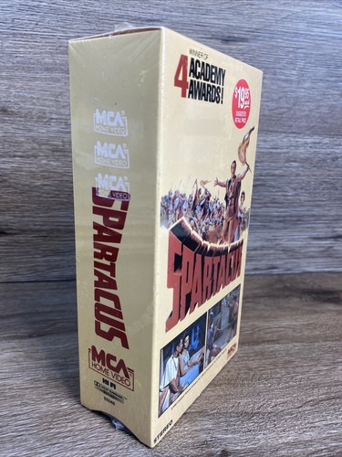 SPARTICUS VHS 2-Tape Set 1989 Original Factory Seal MCA Watermarks NEW RARE! - Picture 3 of 8