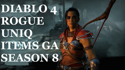 Diablo 4  D4 Season 8 Vessel of Hatred / ROGUE ITEMS UNIQ GA  PS5 / Xbox / PC