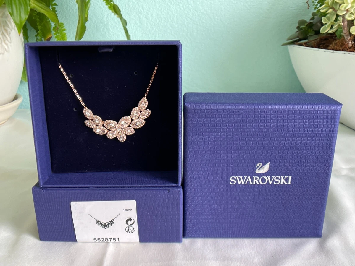 Swarovski Baron Necklace White Rose gold Tone Plated 5528751 BNIB