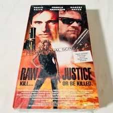Raw Justice - VHS Screener - New / Sealed - 1994 - Pamela Anderson -Robert Hayes