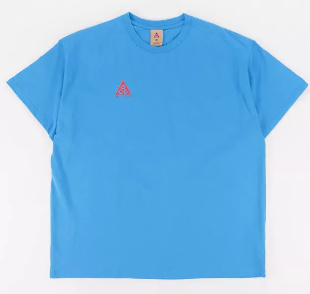 Nike Lab ACG Logo Tee Shirt Light Photo Blue/Habanero Red BQ7342