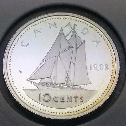 1998 Canada 10 Cents — photo from the most recent tracked eBay sale
