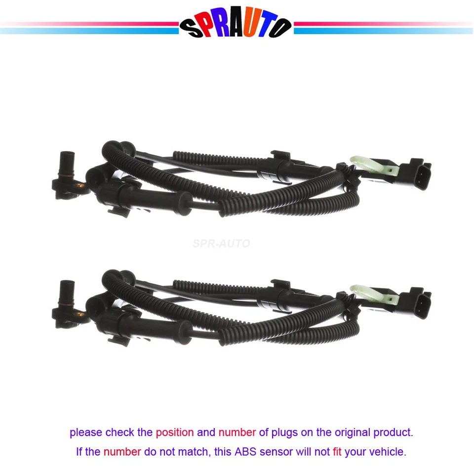 For Ford F-250 F-350 Super Duty 2011-12 Front Side 2 ABS Wheel Speed Sensor Set - Imagem 4 de 4