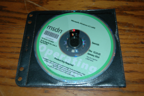 Microsoft MSDN Windows 8.1 (x64) January 2014 Disc 5110.01 Spanish - Picture 1 of 1