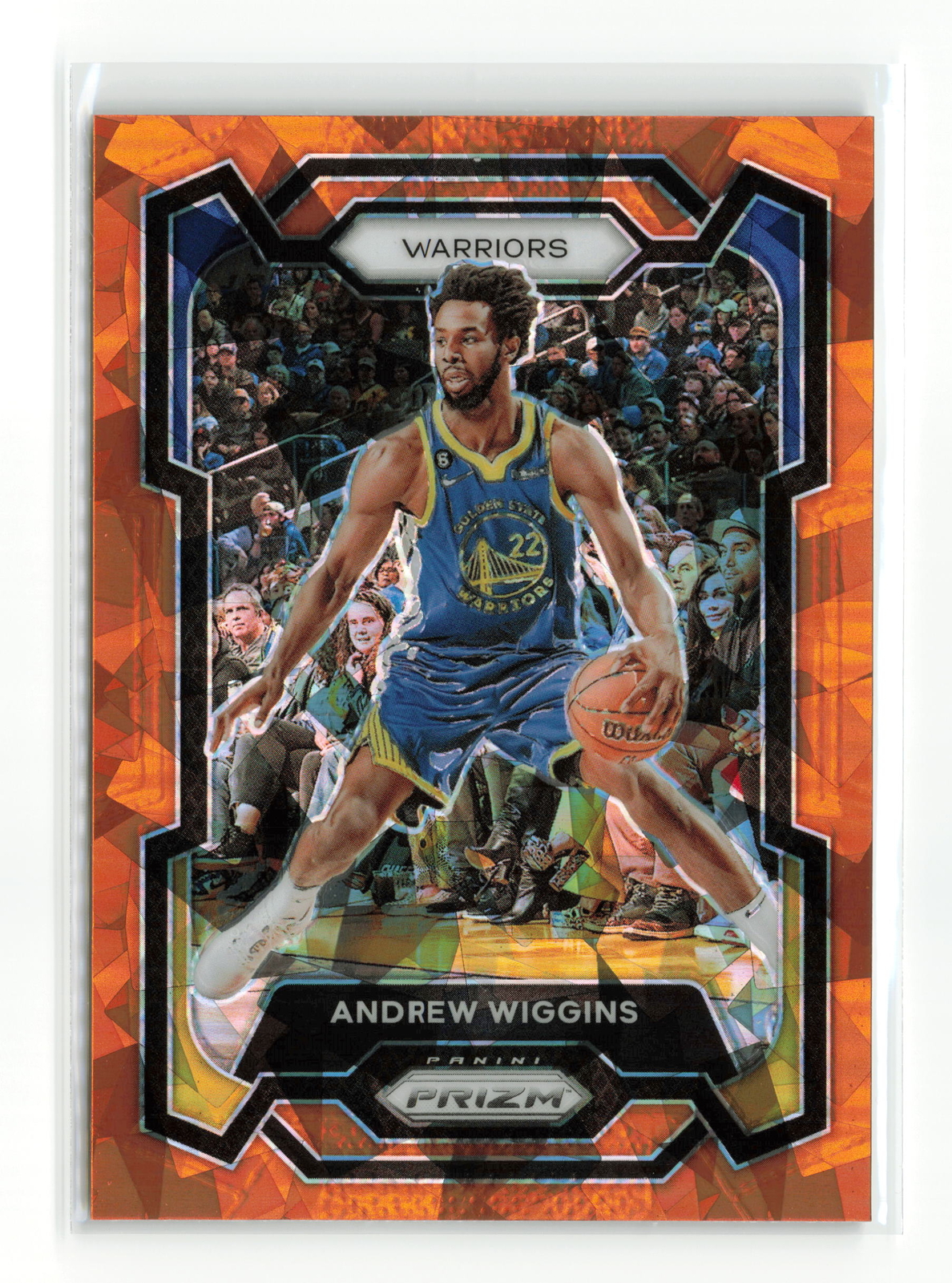 ANDREW WIGGINS #83 2023-24 PANINI PRIZM WARRIORS ORANGE ICE