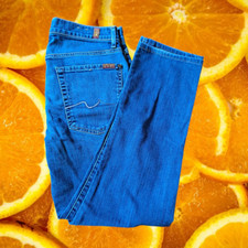 7 For all Mankind Skinny Blue Jeans Size 31