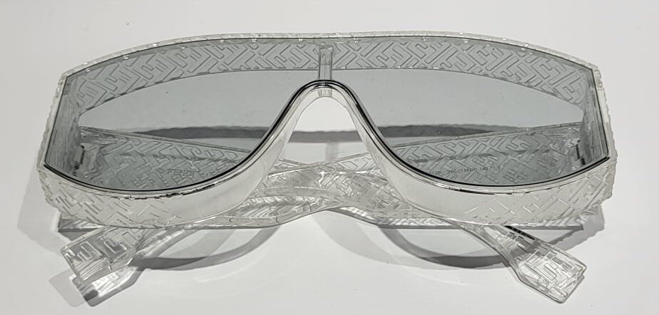 Fendi Lab FE40128I 26CTransparent Shield Sunglasses(unisex 