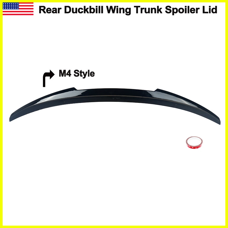For BMW G20 G28 330i M Sport 2019-2021 Front+Rear Lip Trunk Lid Spoiler Black Foto 4 de 4