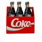 1995 Vintage Coca Cola Bottles Refrigerator Fridge Kitchen Magnets Set