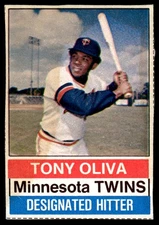 1976 Hostess Tony Oliva Minnesota Twins #10