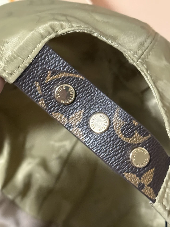 Louis Vuitton LV Monograma Prepárate Nylon Gorra de Béisbol Sombrero Beige Talla L Nuevo Foto 4 de 4
