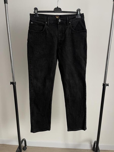 Men Lee Jeans Black Denim 32