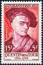 France num Yvert 1110 ** MNH Quentin De La Tour Année 1957