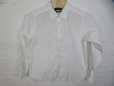 Turnbull  Asser Bespoke Shirt Mens 18 White Dress French Cuff Button Down