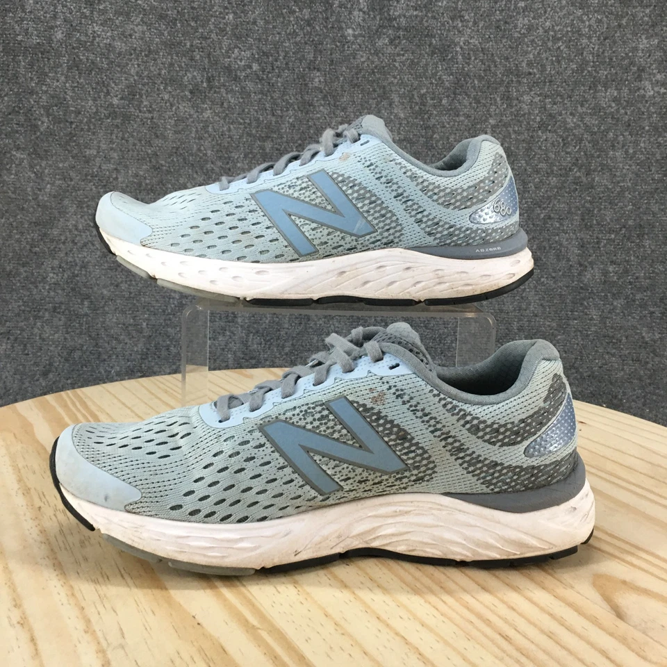 New Balance 680v6 Zapatos Mujer 10 Tenis para Correr Azul Con Cordones Parte Superior Baja Comodidad Foto 2 de 4